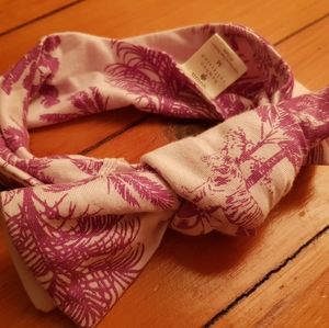 NWOT Kate Quinn purple resort bow baby headband